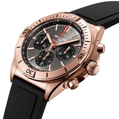 breitling b01 rose gold|breitling chronomat 42 rose gold.